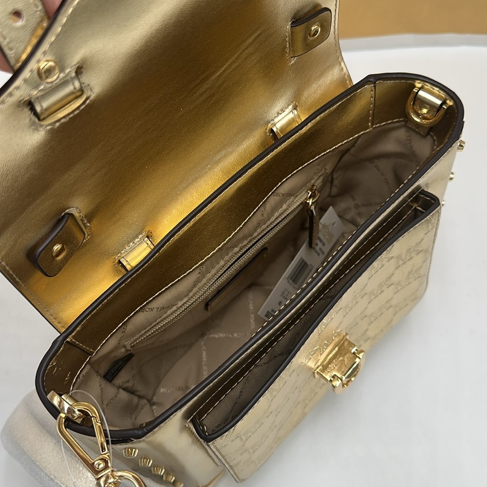 Michael Kors Manhattan Medium
Satchel Shoulder Crossbody bag MK
Pale Gold - Picture 7 of 14